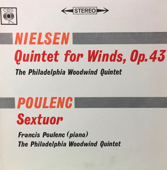 Carl Nielsen / Francis Poulenc - Philadelphia Woodwind Quintet : Quintet For Winds, Op.34 / Sextour (LP)