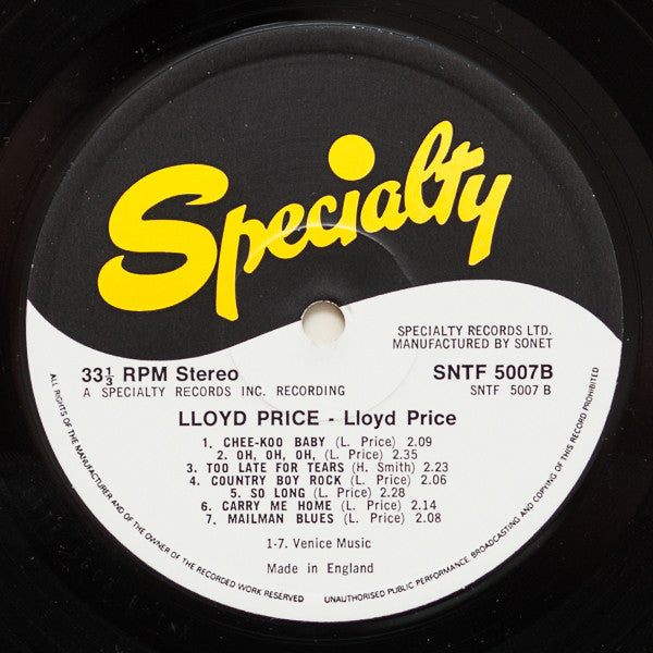 Lloyd Price : Original Hits (LP, Comp)