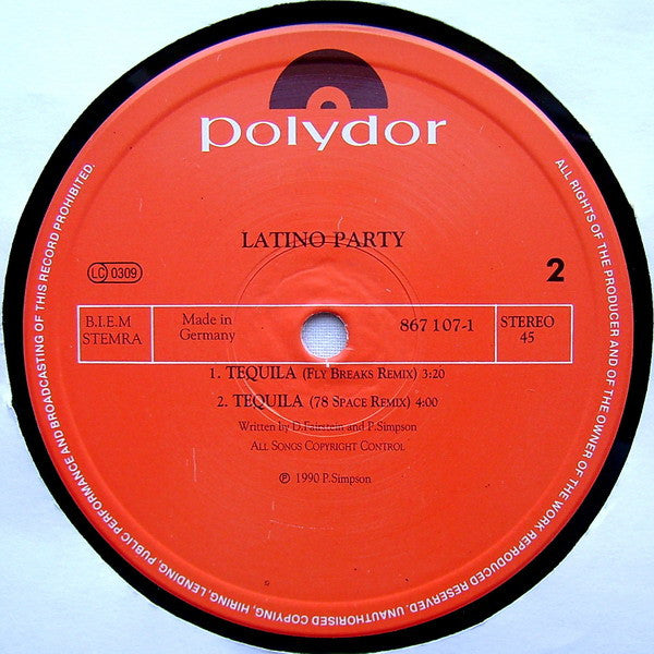 Latino Party : Tequila (12")