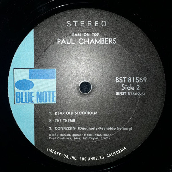 Paul Chambers Quartet : Bass On Top (LP, Album, RE)
