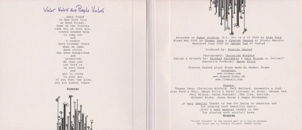 Sam Rivers * Ben Street * Kresten Osgood : Violet Violets (CD, Album)