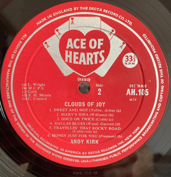 Andy Kirk : Clouds Of Joy (LP, Comp, Mono)