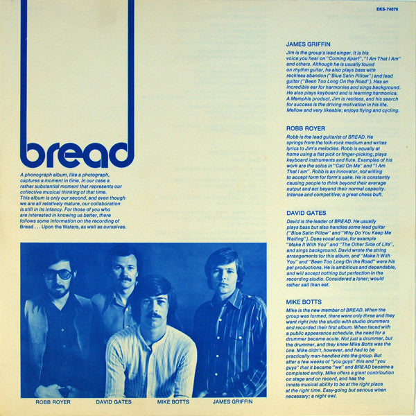 Bread : On The Waters (LP, Album, Pit)