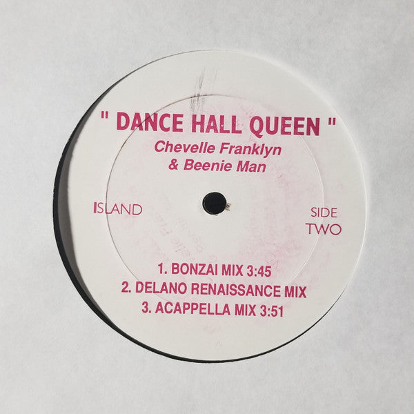 Chevelle Franklyn & Beenie Man : Dance Hall Queen (12", Promo)