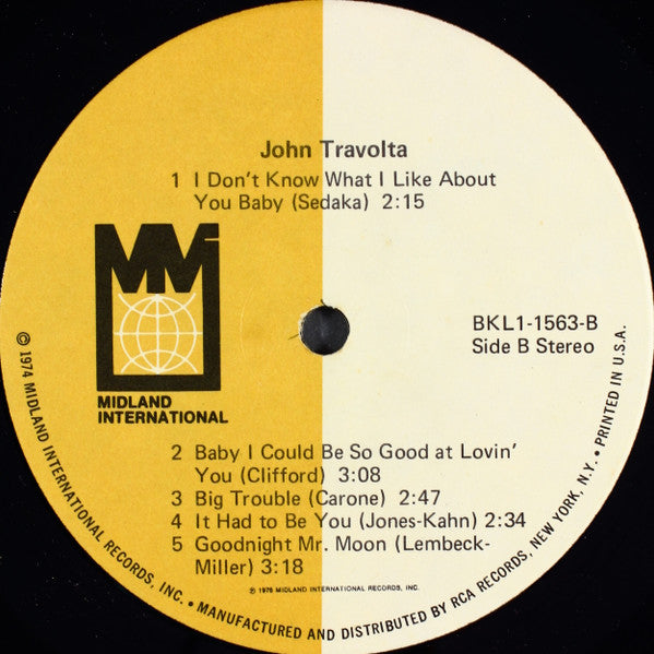 John Travolta : John Travolta (LP, Album)