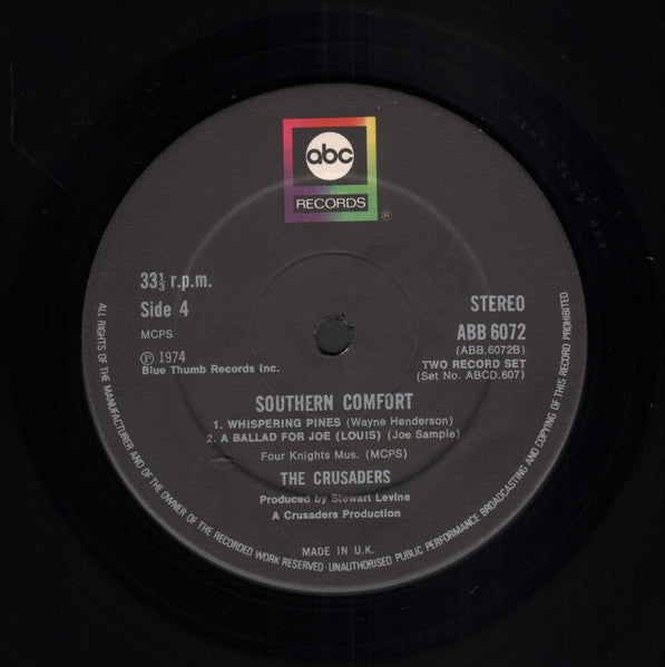 The Crusaders : Southern Comfort (2xLP, Album, Bla)