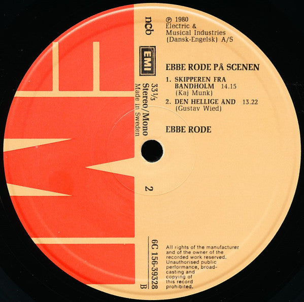 Ebbe Rode : På Scenen (2xLP)