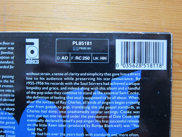 Sam Cooke : Live At The Harlem Square Club, 1963 (LP, Album)