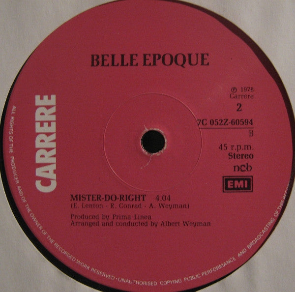 Belle Epoque : Bamalama (12")