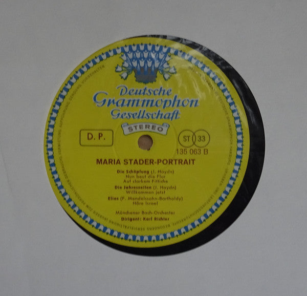 Maria Stader, Johann Sebastian Bach, Georg Friedrich Händel, Joseph Haydn, Felix Mendelssohn-Bartholdy : Portrait Einer Sängerin (LP)
