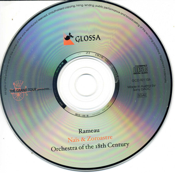 Jean-Philippe Rameau, Orchestra Of The 18th Century, Frans Brüggen : Orchestral Suites: Naïs & Zoroastre (CD, Dig)