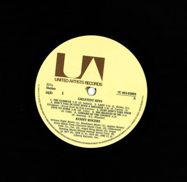 Kenny Rogers : Greatest Hits (LP, Comp)