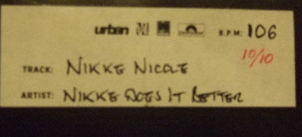 Nikke Nicole : Nikke Does It Better (12", Promo)
