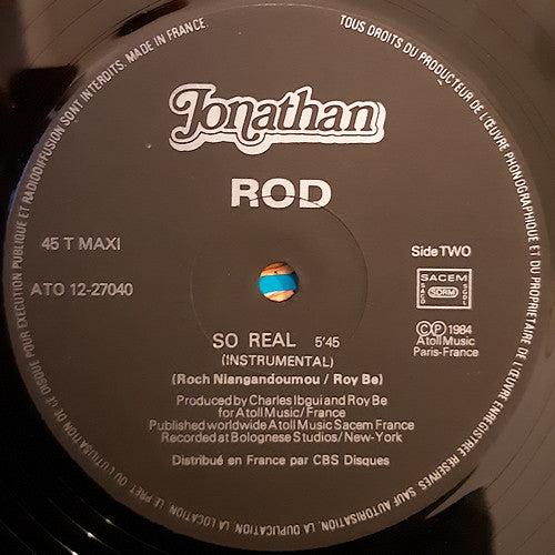 Rod : So Real (12", Maxi)