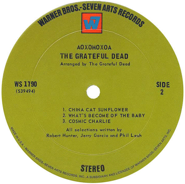 The Grateful Dead : Aoxomoxoa (LP, Album, Pit)