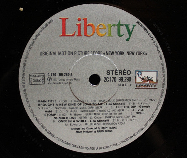 Liza Minnelli, Robert De Niro : New York, New York (Original Motion Picture Score) (2xLP, Album, RE, Gat)