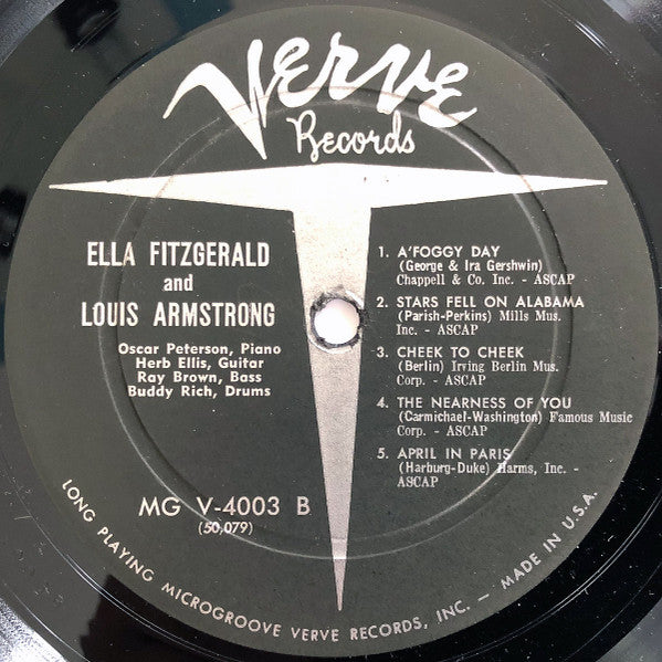 Ella Fitzgerald And Louis Armstrong : Ella And Louis (LP, Album, Mono, RP, Hol)