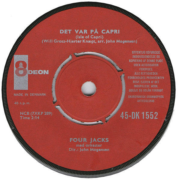 Four Jacks : Kom Til Alaska (7")