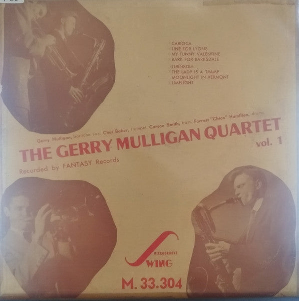 Gerry Mulligan Quartet : Vol. 1 (10")