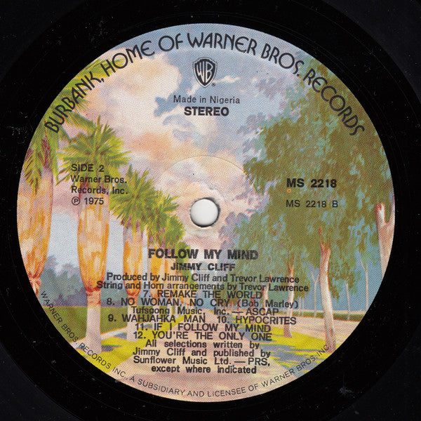 Jimmy Cliff : Follow My Mind (LP, Album)