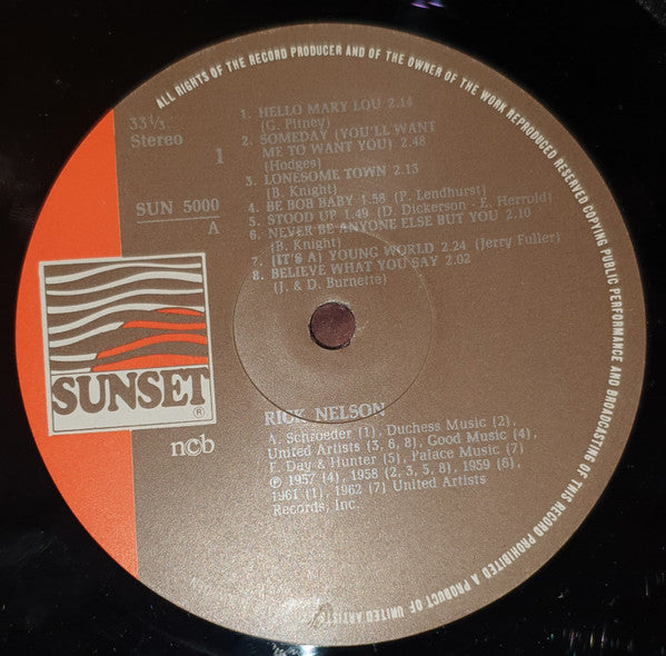 Ricky Nelson (2) : Hello Mary Lou (LP, Comp)