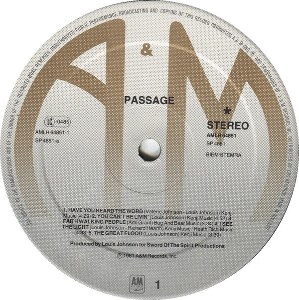 Passage (3) : Passage (LP, Album)