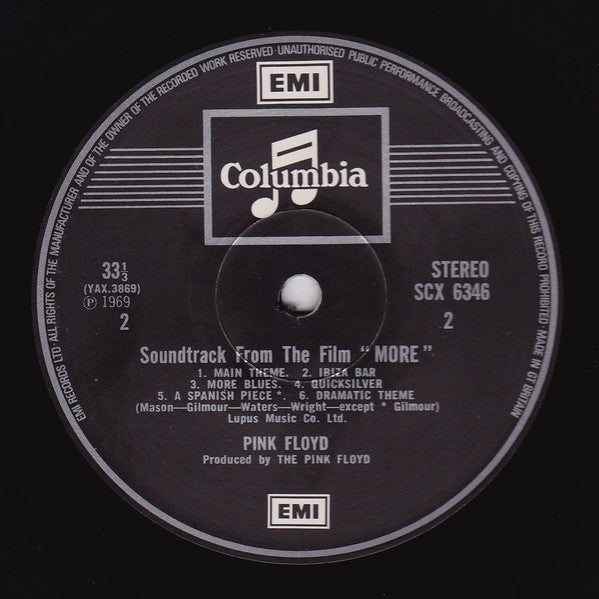 Pink Floyd : Soundtrack From The Film "More" (LP, Album, RE, RP)