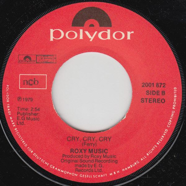 Roxy Music : Dance Away (7", Single)