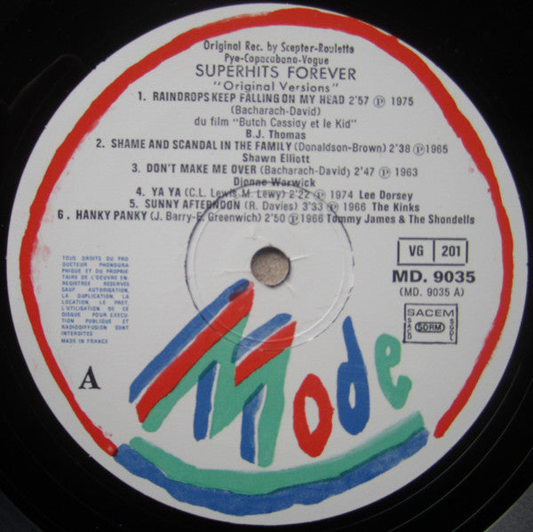 Various : Superhits Forever "Original Versions" (LP, Comp)