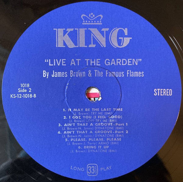 James Brown & The Famous Flames : Live At The Garden (LP, Album, Ind)