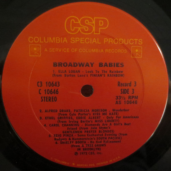Various : Broadway Babies (3xLP, Comp, Smplr)