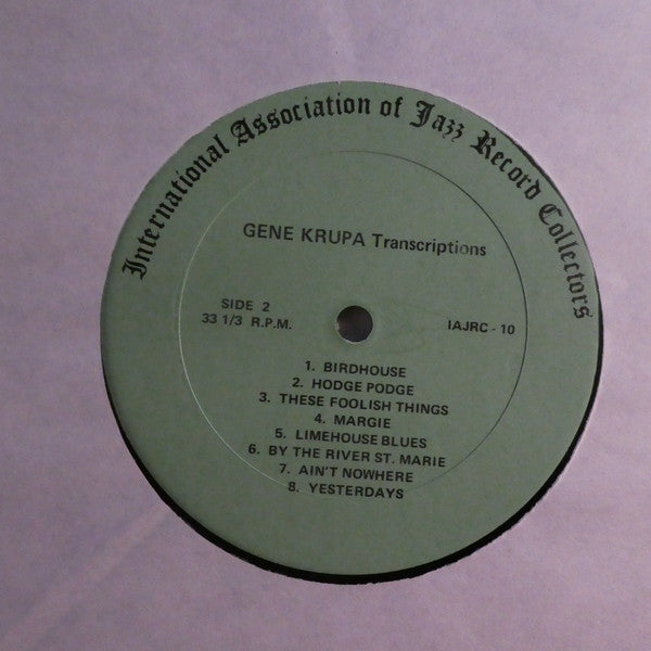 Gene Krupa : Transcriptions (LP, Comp)