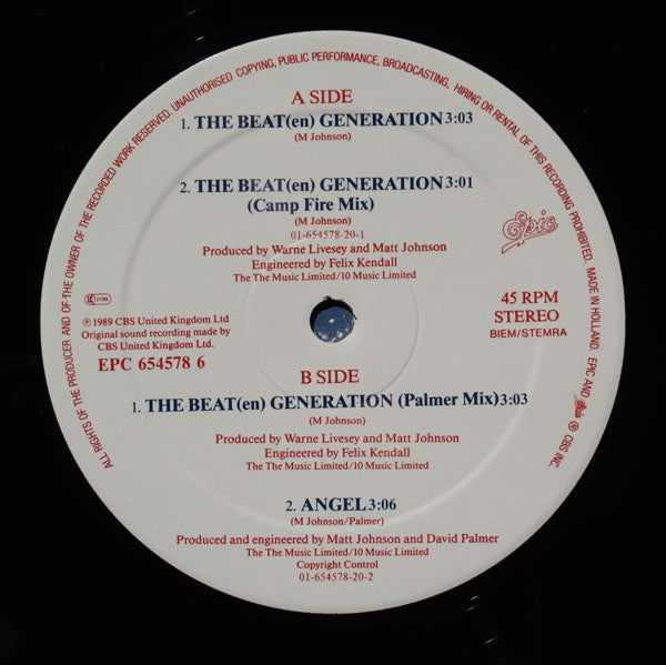 The The : The Beat(en) Generation (12", Maxi)