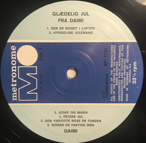 Daimi : Glædelig Jul Fra Daimi (LP)