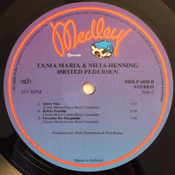 Tania Maria & Niels-Henning Ørsted Pedersen : Tania Maria & Niels-Henning Ørsted Pedersen (LP, Album)
