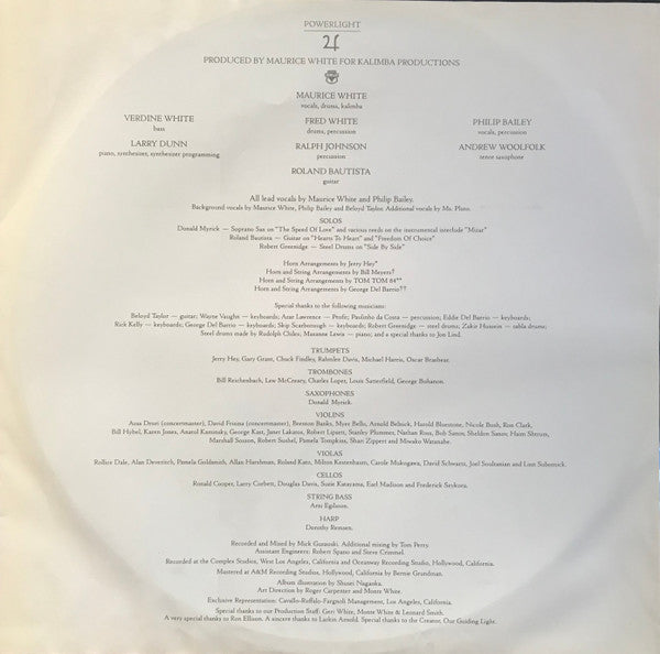 Earth, Wind & Fire : Powerlight (LP, Album, RE)