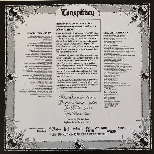 King Diamond : Conspiracy (LP, Album, Ltd, RE, Opa)