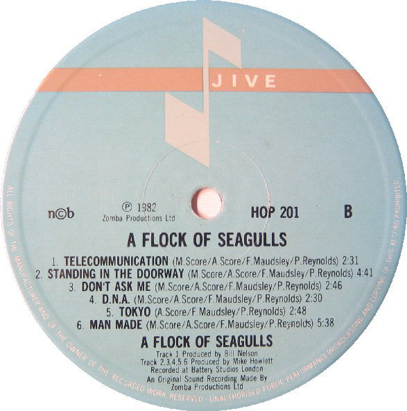 A Flock Of Seagulls : A Flock Of Seagulls (LP, Album)