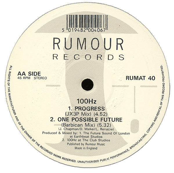 100 Hz : Progress (12")