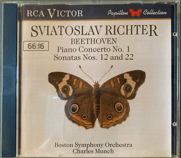 Sviatoslav Richter, Charles Munch, Boston Symphony Orchestra, Ludwig van Beethoven : Beethoven — Piano Concerto No. 1; Piano Sonatas Nos. 12 and 22 (CD, Comp, RE, RM)