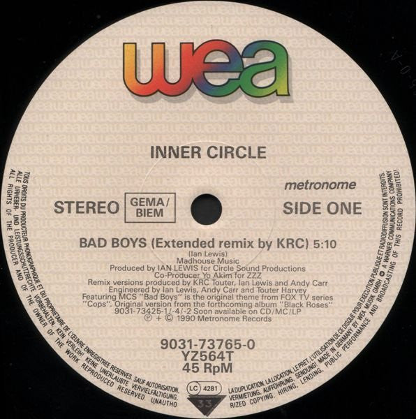 Inner Circle : Bad Boys (12")