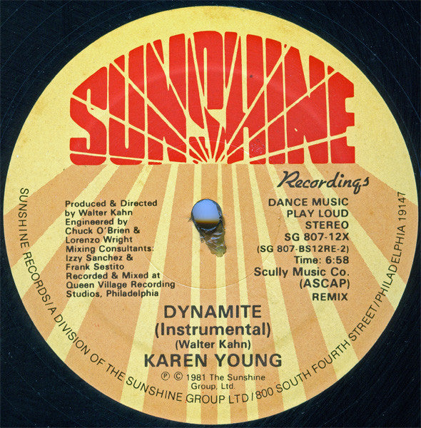 Karen Young : Dynamite (Remix) (12", Single)