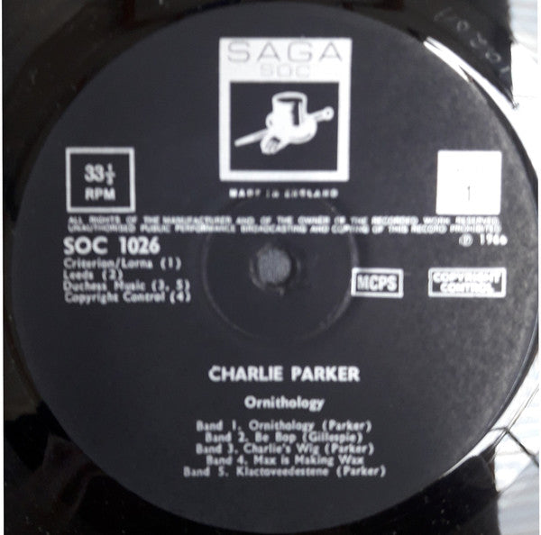 Charlie Parker : Ornithology (LP, Comp, Mono)