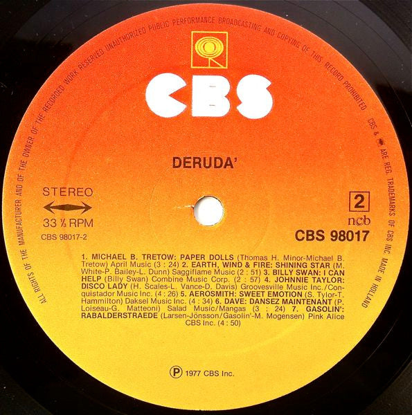 Various : Deruda' (LP, Comp, No )