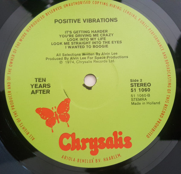 Ten Years After : Positive Vibrations (LP)