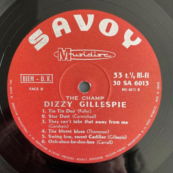 Dizzy Gillespie : The Champ (LP, Comp, RE)