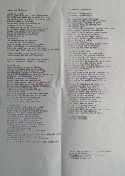 Marvelous Mosell : Holder Mig På Tæerne / Kælenavne & Komplimenter (7", Single, Ltd, Tur)