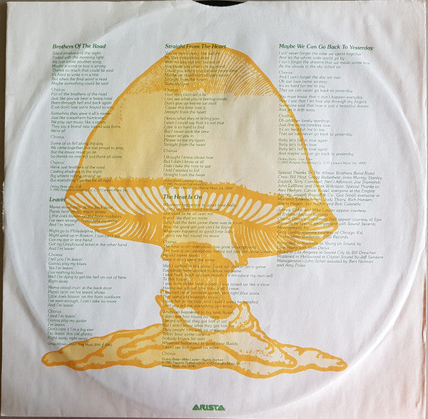 The Allman Brothers Band : Brothers Of The Road (LP, Album)