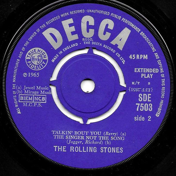 The Rolling Stones : The Rolling Stones (7", EP, Mono, Fli)