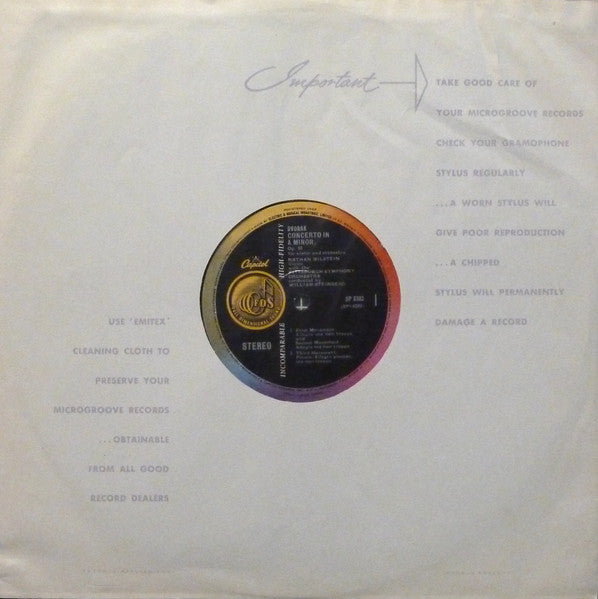 Nathan Milstein, Antonín Dvořák, Alexander Glazunov, William Steinberg, Pittsburgh Symphony Orchestra : Dvořák And Glazounov Violin Concertos (LP, Album)